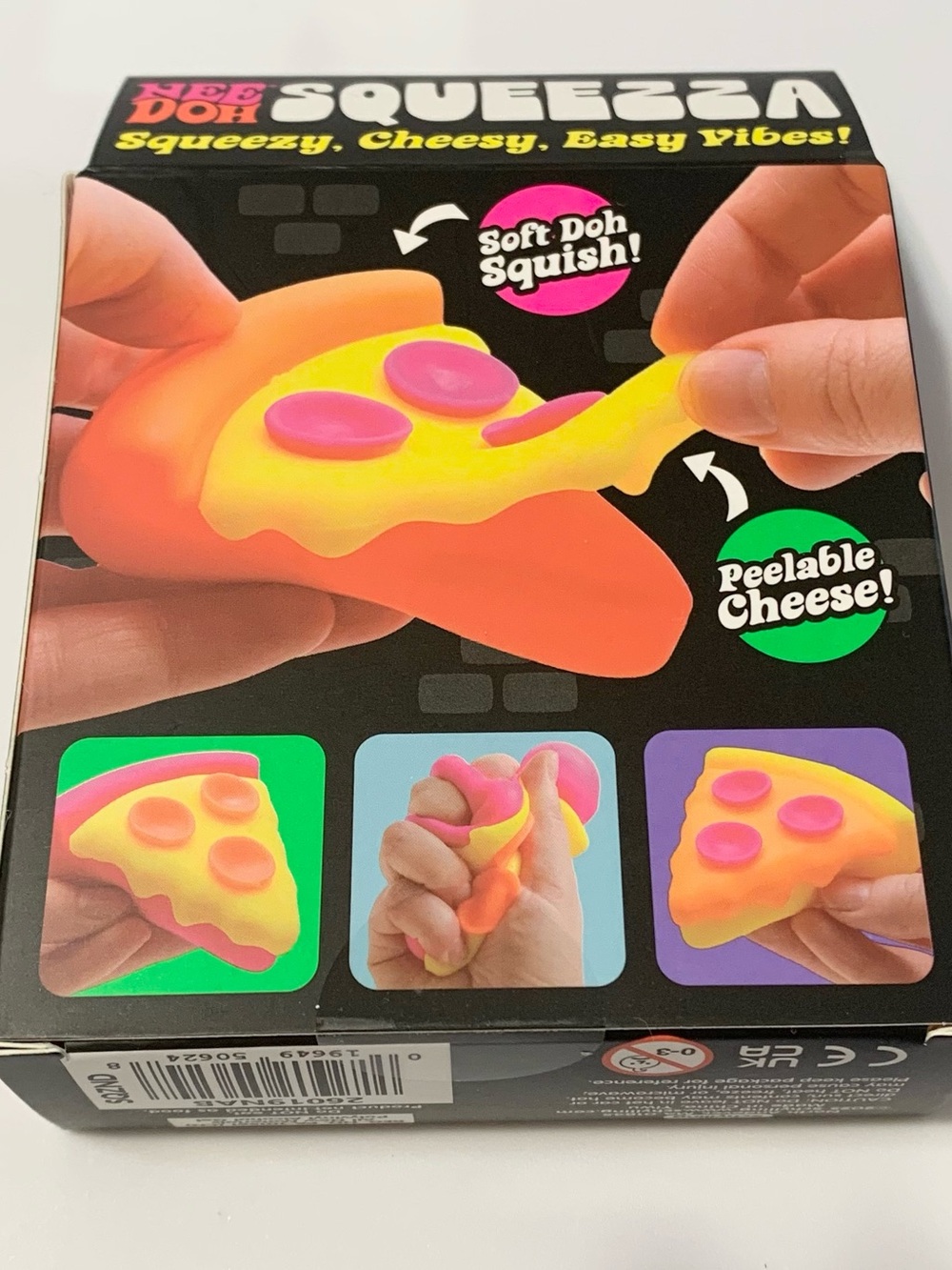 NEEDOH Pizza Squish NEE DOH Squeezza Squishy Sensory Toy Yellow Crust NEW - Picture 3 of 3